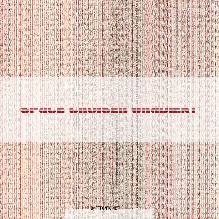 Space Cruiser Gradient example